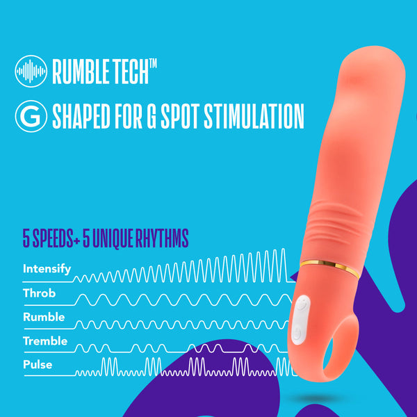 Blush Novelties Aria Smokin' AF G-Spot Stimulation Silicone Vibrator - Extreme Toyz Singapore - https://extremetoyz.com.sg - Sex Toys and Lingerie Online Store - Bondage Gear / Vibrators / Electrosex Toys / Wireless Remote Control Vibes / Sexy Lingerie and Role Play / BDSM / Dungeon Furnitures / Dildos and Strap Ons &nbsp;/ Anal and Prostate Massagers / Anal Douche and Cleaning Aide / Delay Sprays and Gels / Lubricants and more...