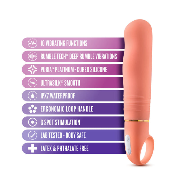 Blush Novelties Aria Smokin' AF G-Spot Stimulation Silicone Vibrator - Extreme Toyz Singapore - https://extremetoyz.com.sg - Sex Toys and Lingerie Online Store - Bondage Gear / Vibrators / Electrosex Toys / Wireless Remote Control Vibes / Sexy Lingerie and Role Play / BDSM / Dungeon Furnitures / Dildos and Strap Ons &nbsp;/ Anal and Prostate Massagers / Anal Douche and Cleaning Aide / Delay Sprays and Gels / Lubricants and more...