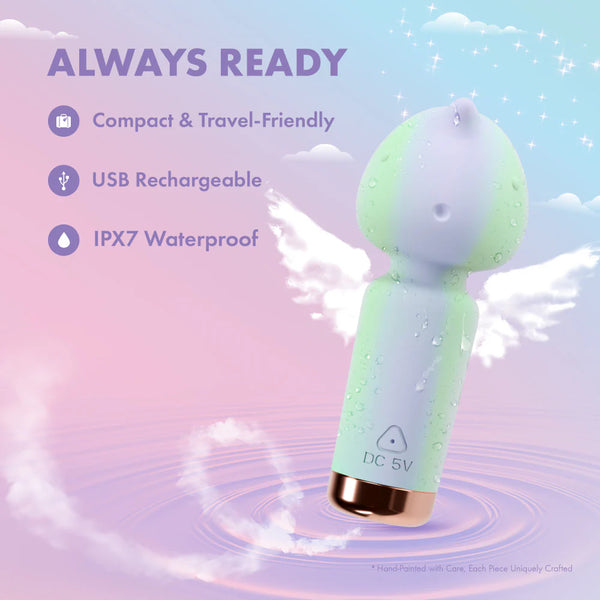 Play With Me Unicorn Dreams Rechargeable Handheld Silicone Wand Vibrator