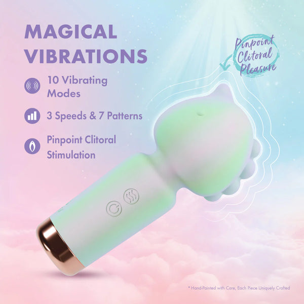 Play With Me Unicorn Dreams Rechargeable Handheld Silicone Wand Vibrator