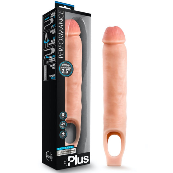 Blush Novelties Performance Plus 11.5" Silicone Cock Sheath Penis Extender - Extreme Toyz Singapore - https://extremetoyz.com.sg - Sex Toys and Lingerie Online Store - Bondage Gear / Vibrators / Electrosex Toys / Wireless Remote Control Vibes / Sexy Lingerie and Role Play / BDSM / Dungeon Furnitures / Dildos and Strap Ons &nbsp;/ Anal and Prostate Massagers / Anal Douche and Cleaning Aide / Delay Sprays and Gels / Lubricants and more...