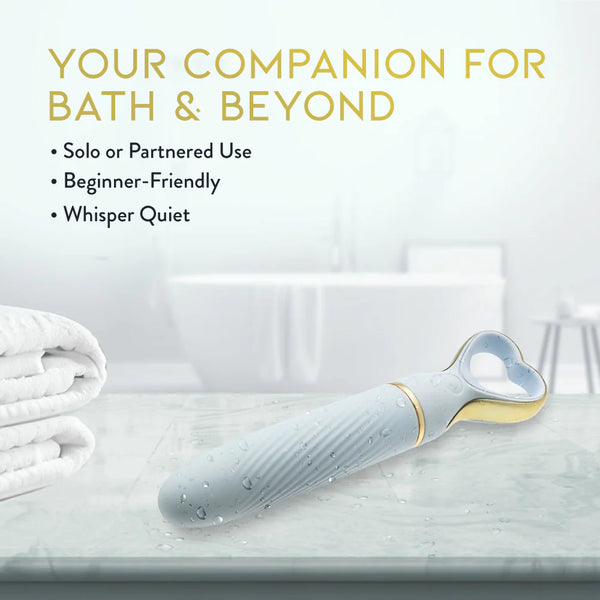 Delice Heartthrob Rechargeable Platinum-Cured Silicone Bullet Vibrator - Something Blue