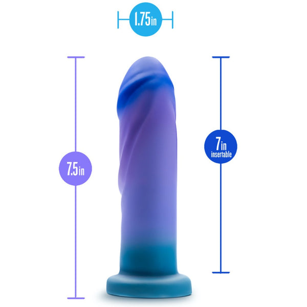 Blush Novelties Avant Midnight Rendezvous Platinum-Cured Silicone Dildo - Ocean Blue - Extreme Toyz Singapore - https://extremetoyz.com.sg - Sex Toys and Lingerie Online Store - Bondage Gear / Vibrators / Electrosex Toys / Wireless Remote Control Vibes / Sexy Lingerie and Role Play / BDSM / Dungeon Furnitures / Dildos and Strap Ons &nbsp;/ Anal and Prostate Massagers / Anal Douche and Cleaning Aide / Delay Sprays and Gels / Lubricants and more...