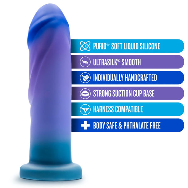 Blush Novelties Avant Midnight Rendezvous Platinum-Cured Silicone Dildo - Ocean Blue - Extreme Toyz Singapore - https://extremetoyz.com.sg - Sex Toys and Lingerie Online Store - Bondage Gear / Vibrators / Electrosex Toys / Wireless Remote Control Vibes / Sexy Lingerie and Role Play / BDSM / Dungeon Furnitures / Dildos and Strap Ons &nbsp;/ Anal and Prostate Massagers / Anal Douche and Cleaning Aide / Delay Sprays and Gels / Lubricants and more...