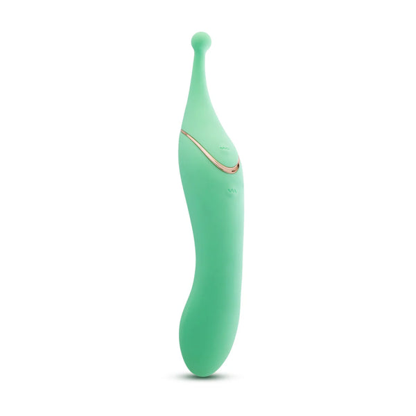 Blush Collection Stella Rechargeable Dual-Ended Clitoral G-Spot Vibrating Wand With Precision Stimulation