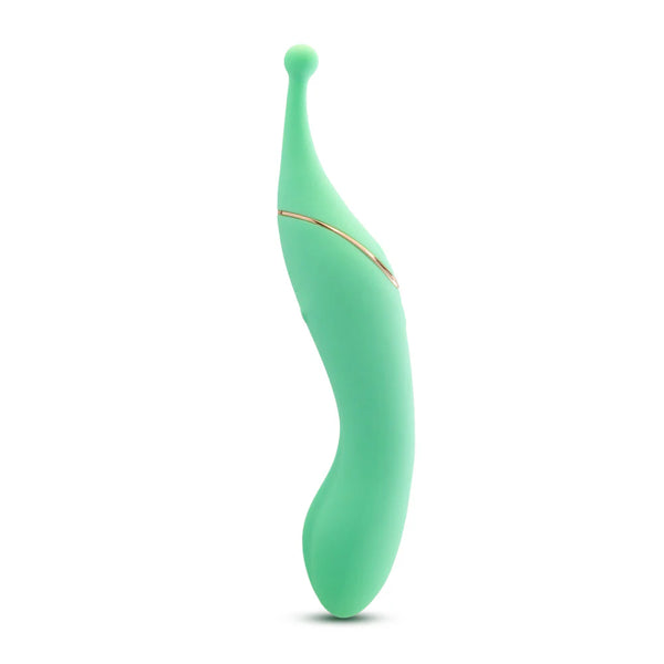 Blush Collection Stella Rechargeable Dual-Ended Clitoral G-Spot Vibrating Wand With Precision Stimulation