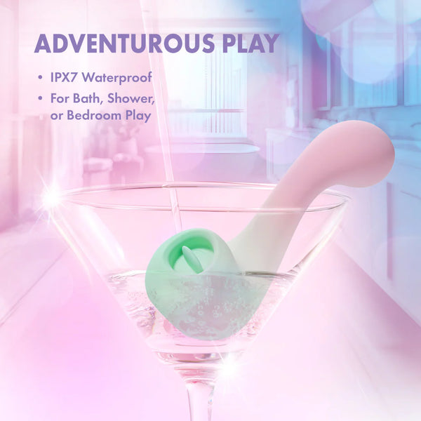 Play With Me Melody Rechargeable Silicone G-Spot & Tongue-Fluttering Vibrator