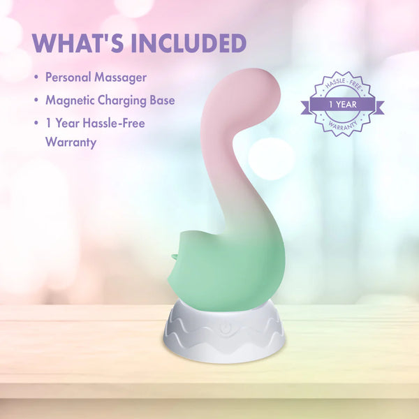 Play With Me Melody Rechargeable Silicone G-Spot & Tongue-Fluttering Vibrator