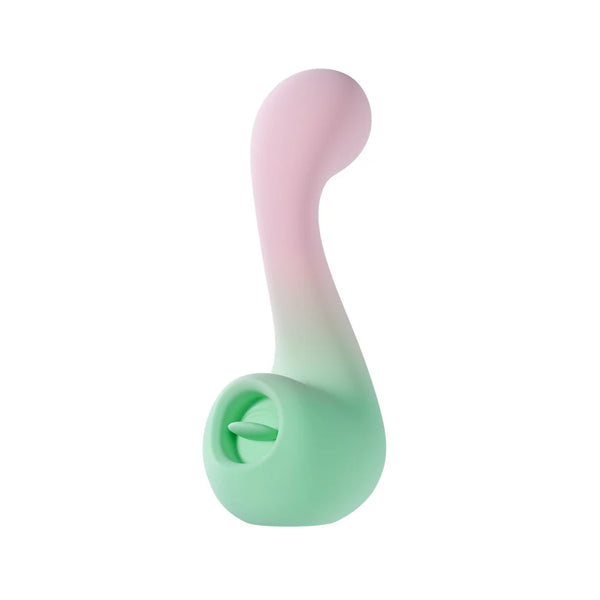 Play With Me Melody Rechargeable Silicone G-Spot & Tongue-Fluttering Vibrator
