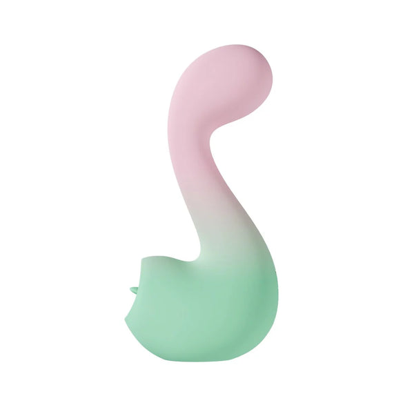 Play With Me Melody Rechargeable Silicone G-Spot & Tongue-Fluttering Vibrator