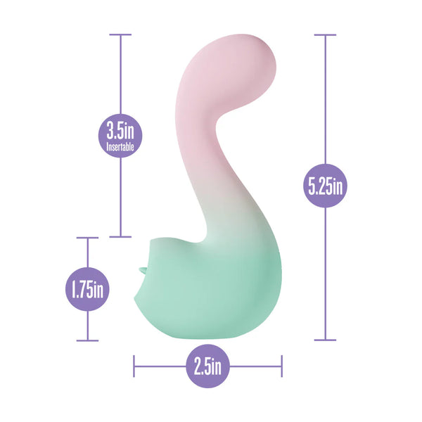 Play With Me Melody Rechargeable Silicone G-Spot & Tongue-Fluttering Vibrator