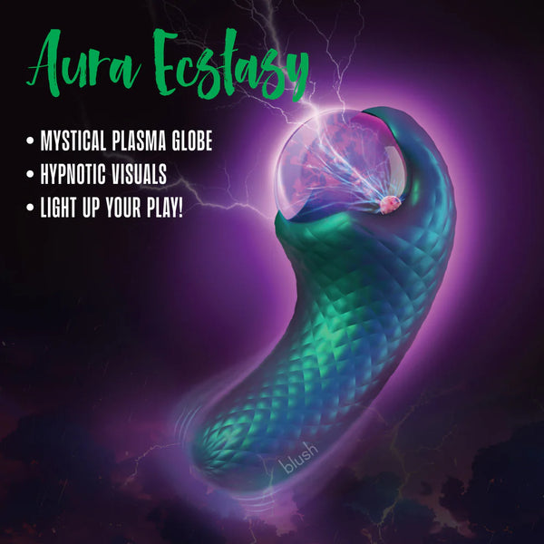 Temptasia Enchanted Serpent Rechargeable Dual Ended Vibrator with Mystical Plasma Globe