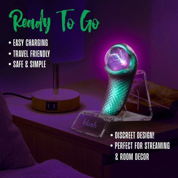 Temptasia Enchanted Serpent Rechargeable Dual Ended Vibrator with Mystical Plasma Globe