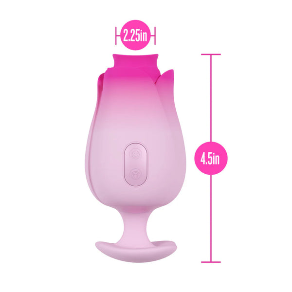 Aria Tulip Trance Rechargeable Suction & Tongue-Fluttering Silicone Personal Massager