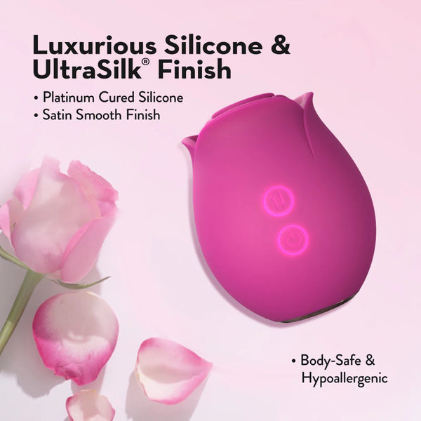 Blush Collection The Original Blush Rose Clitoral Massager with Air Pulsation - Velvet