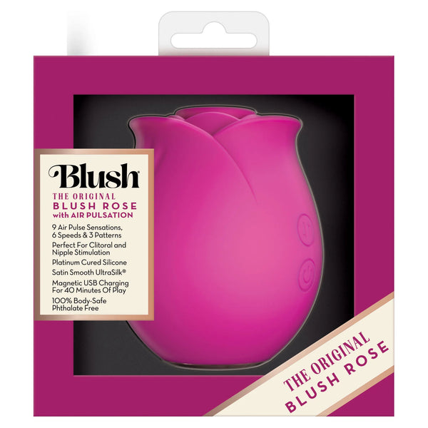 Blush Collection The Original Blush Rose Clitoral Massager with Air Pulsation - Velvet