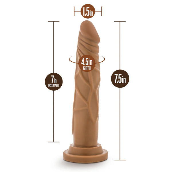 Dr. Skin Basic 7.5" Dildo - Mocha