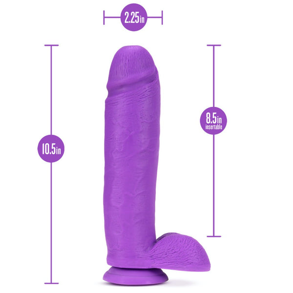Blush Novelties Neo Elite 10" Silicone Dual Density Cock with Balls - Neon Purple - Extreme Toyz Singapore - https://extremetoyz.com.sg - Sex Toys and Lingerie Online Store - Bondage Gear / Vibrators / Electrosex Toys / Wireless Remote Control Vibes / Sexy Lingerie and Role Play / BDSM / Dungeon Furnitures / Dildos and Strap Ons &nbsp;/ Anal and Prostate Massagers / Anal Douche and Cleaning Aide / Delay Sprays and Gels / Lubricants and more...