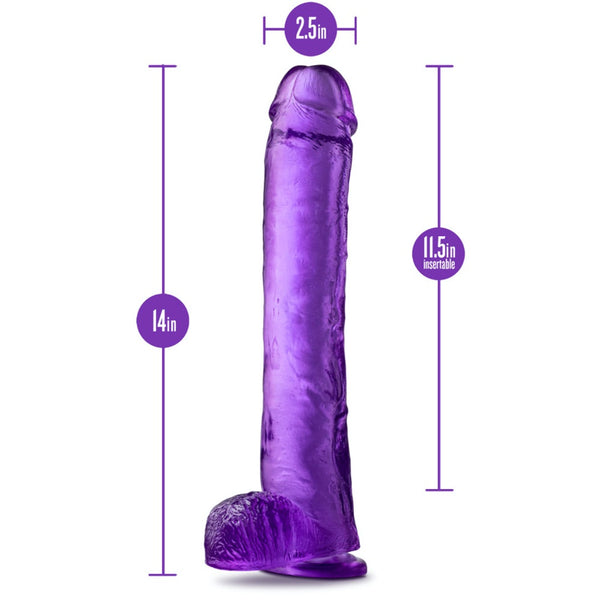 Blush Novelties B Yours Hefty 'n' Hung 14" Dildo - Extreme Toyz Singapore - https://extremetoyz.com.sg - Sex Toys and Lingerie Online Store - Bondage Gear / Vibrators / Electrosex Toys / Wireless Remote Control Vibes / Sexy Lingerie and Role Play / BDSM / Dungeon Furnitures / Dildos and Strap Ons  / Anal and Prostate Massagers / Anal Douche and Cleaning Aide / Delay Sprays and Gels / Lubricants and more...