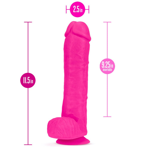 Blush Novelties Au Naturel Bold Big John 11" Dual Density Dildo - Pink - Extreme Toyz Singapore - https://extremetoyz.com.sg - Sex Toys and Lingerie Online Store - Bondage Gear / Vibrators / Electrosex Toys / Wireless Remote Control Vibes / Sexy Lingerie and Role Play / BDSM / Dungeon Furnitures / Dildos and Strap Ons &nbsp;/ Anal and Prostate Massagers / Anal Douche and Cleaning Aide / Delay Sprays and Gels / Lubricants and more...