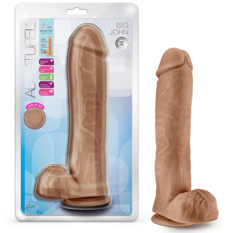Blush Novelties Au Naturel Big John 11" Dildo - Extreme Toyz Singapore - https://extremetoyz.com.sg - Sex Toys and Lingerie Online Store - Bondage Gear / Vibrators / Electrosex Toys / Wireless Remote Control Vibes / Sexy Lingerie and Role Play / BDSM / Dungeon Furnitures / Dildos and Strap Ons  / Anal and Prostate Massagers / Anal Douche and Cleaning Aide / Delay Sprays and Gels / Lubricants and more...