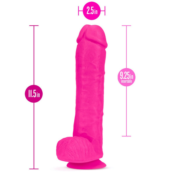 Blush Novelties Au Naturel Bold Daddy 14" Dual Density Dildo - Pink - Extreme Toyz Singapore - https://extremetoyz.com.sg - Sex Toys and Lingerie Online Store - Bondage Gear / Vibrators / Electrosex Toys / Wireless Remote Control Vibes / Sexy Lingerie and Role Play / BDSM / Dungeon Furnitures / Dildos and Strap Ons &nbsp;/ Anal and Prostate Massagers / Anal Douche and Cleaning Aide / Delay Sprays and Gels / Lubricants and more...