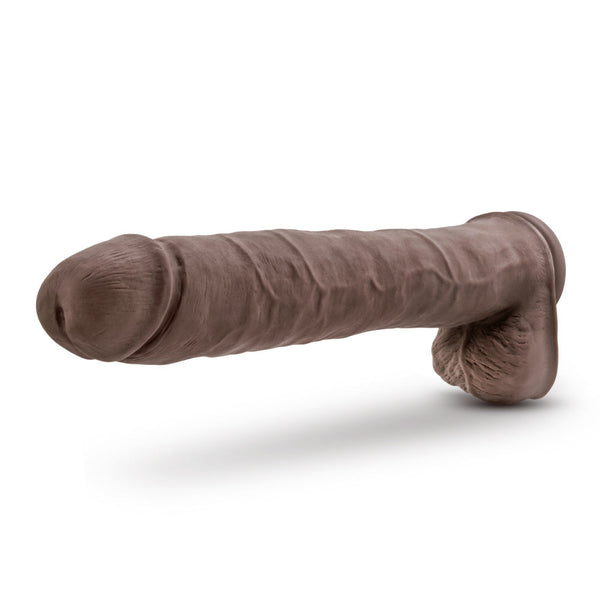 Blush Novelties Au Naturel Daddy 14" Dildo - Chocolate - Extreme Toyz Singapore - https://extremetoyz.com.sg - Sex Toys and Lingerie Online Store - Bondage Gear / Vibrators / Electrosex Toys / Wireless Remote Control Vibes / Sexy Lingerie and Role Play / BDSM / Dungeon Furnitures / Dildos and Strap Ons &nbsp;/ Anal and Prostate Massagers / Anal Douche and Cleaning Aide / Delay Sprays and Gels / Lubricants and more...