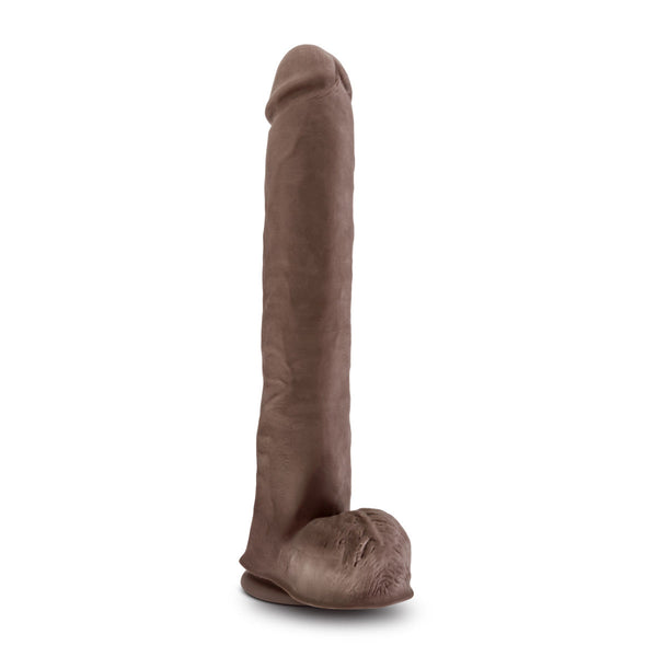 Blush Novelties Au Naturel Daddy 14" Dildo - Chocolate - Extreme Toyz Singapore - https://extremetoyz.com.sg - Sex Toys and Lingerie Online Store - Bondage Gear / Vibrators / Electrosex Toys / Wireless Remote Control Vibes / Sexy Lingerie and Role Play / BDSM / Dungeon Furnitures / Dildos and Strap Ons &nbsp;/ Anal and Prostate Massagers / Anal Douche and Cleaning Aide / Delay Sprays and Gels / Lubricants and more...