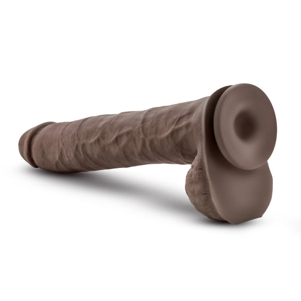 Blush Novelties Au Naturel Daddy 14" Dildo - Chocolate - Extreme Toyz Singapore - https://extremetoyz.com.sg - Sex Toys and Lingerie Online Store - Bondage Gear / Vibrators / Electrosex Toys / Wireless Remote Control Vibes / Sexy Lingerie and Role Play / BDSM / Dungeon Furnitures / Dildos and Strap Ons &nbsp;/ Anal and Prostate Massagers / Anal Douche and Cleaning Aide / Delay Sprays and Gels / Lubricants and more...