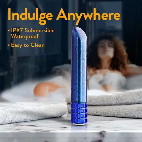 Oh My Gem Mystery Rechargeable Vibrator with RumboTech™ Technology - Sapphire