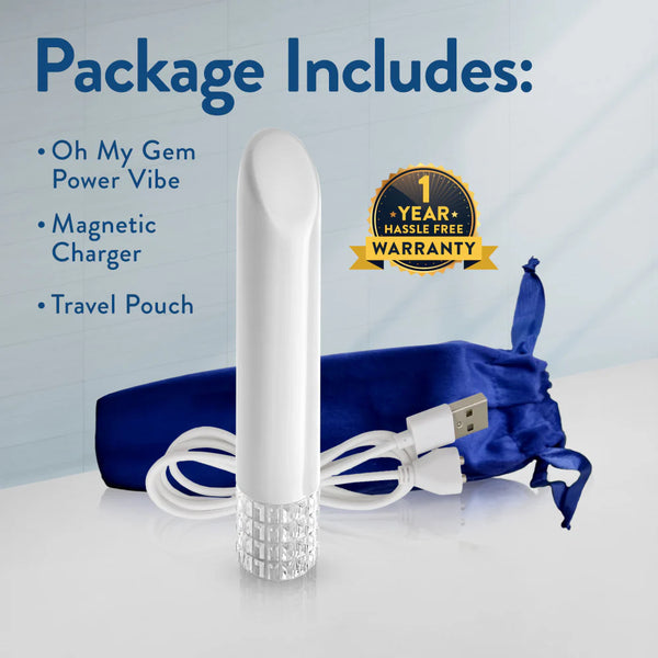 Oh My Gem Bold Rechargeable Vibrator with RumboTech™ Technology - Diamond