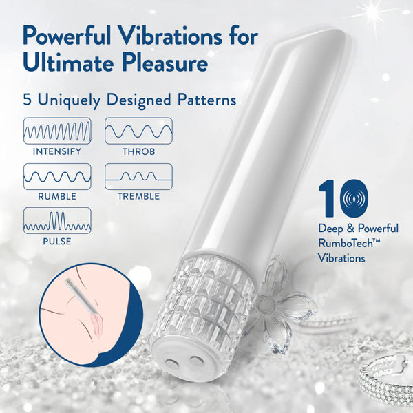 Oh My Gem Bold Rechargeable Vibrator with RumboTech™ Technology - Diamond