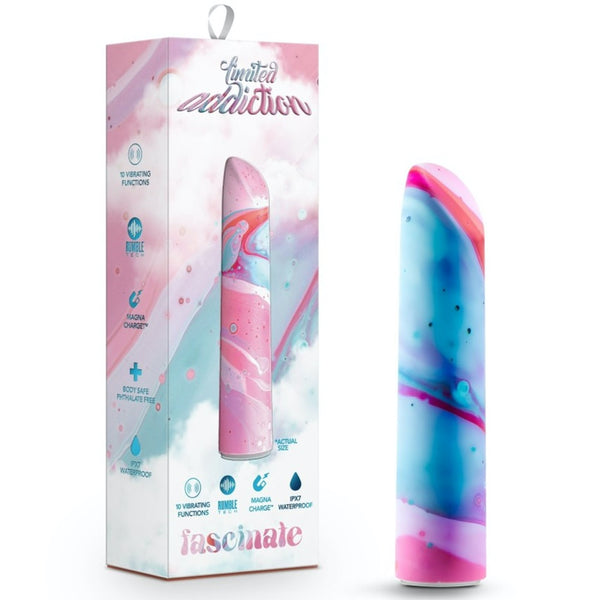 Blush Novelties Limited Addiction Fascinate Rechargeable Power Vibe - Peach  - Extreme Toyz Singapore - https://extremetoyz.com.sg - Sex Toys and Lingerie Online Store - Bondage Gear / Vibrators / Electrosex Toys / Wireless Remote Control Vibes / Sexy Lingerie and Role Play / BDSM / Dungeon Furnitures / Dildos and Strap Ons &nbsp;/ Anal and Prostate Massagers / Anal Douche and Cleaning Aide / Delay Sprays and Gels / Lubricants and more...