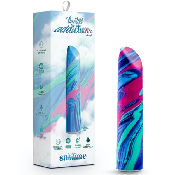 Blush Novelties Limited Addiction Sublime Rechargeable Power Vibe - Alexandrite - Extreme Toyz Singapore - https://extremetoyz.com.sg - Sex Toys and Lingerie Online Store - Bondage Gear / Vibrators / Electrosex Toys / Wireless Remote Control Vibes / Sexy Lingerie and Role Play / BDSM / Dungeon Furnitures / Dildos and Strap Ons &nbsp;/ Anal and Prostate Massagers / Anal Douche and Cleaning Aide / Delay Sprays and Gels / Lubricants and more...