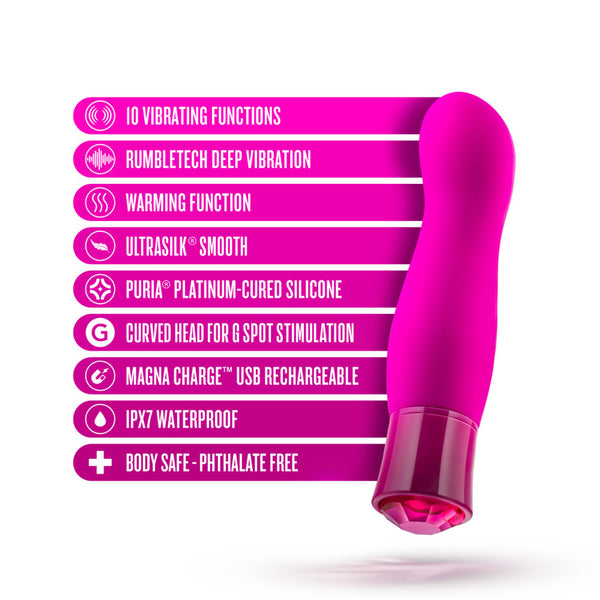 Blush Novelties Oh My Gem Exclusive Tourmaline Rechargeable Warming Vibrator - Extreme Toyz Singapore - https://extremetoyz.com.sg - Sex Toys and Lingerie Online Store - Bondage Gear / Vibrators / Electrosex Toys / Wireless Remote Control Vibes / Sexy Lingerie and Role Play / BDSM / Dungeon Furnitures / Dildos and Strap Ons &nbsp;/ Anal and Prostate Massagers / Anal Douche and Cleaning Aide / Delay Sprays and Gels / Lubricants and more...