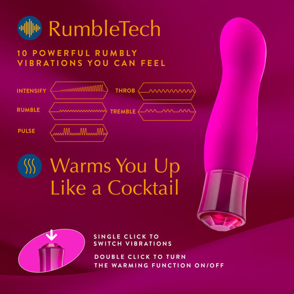 Blush Novelties Oh My Gem Exclusive Tourmaline Rechargeable Warming Vibrator - Extreme Toyz Singapore - https://extremetoyz.com.sg - Sex Toys and Lingerie Online Store - Bondage Gear / Vibrators / Electrosex Toys / Wireless Remote Control Vibes / Sexy Lingerie and Role Play / BDSM / Dungeon Furnitures / Dildos and Strap Ons &nbsp;/ Anal and Prostate Massagers / Anal Douche and Cleaning Aide / Delay Sprays and Gels / Lubricants and more...