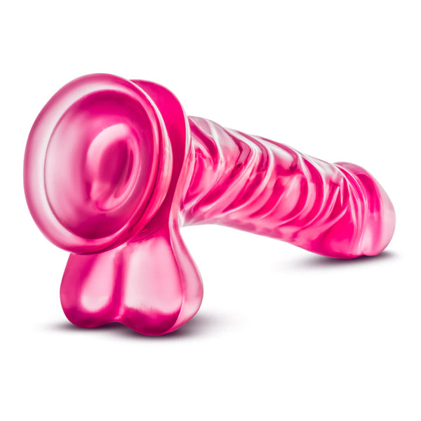 B Yours 9" Basic 8 Dildo with Balls - Pink