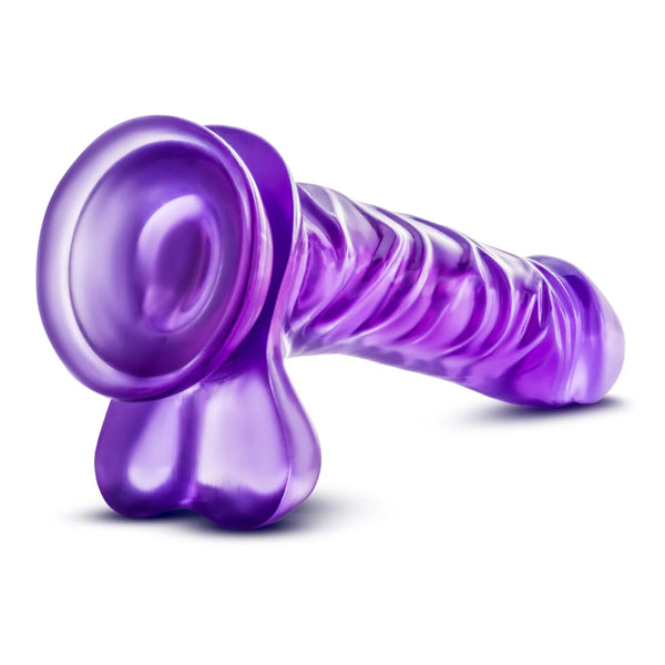 B Yours 9" Basic 8 Dildo with Balls - Purple