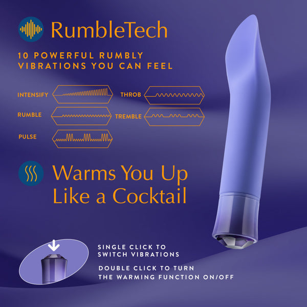 Blush Novelties Oh My Gem Enrapture Tanzanite Rechargeable Warming Vibrator - Extreme Toyz Singapore - https://extremetoyz.com.sg - Sex Toys and Lingerie Online Store - Bondage Gear / Vibrators / Electrosex Toys / Wireless Remote Control Vibes / Sexy Lingerie and Role Play / BDSM / Dungeon Furnitures / Dildos and Strap Ons &nbsp;/ Anal and Prostate Massagers / Anal Douche and Cleaning Aide / Delay Sprays and Gels / Lubricants and more...