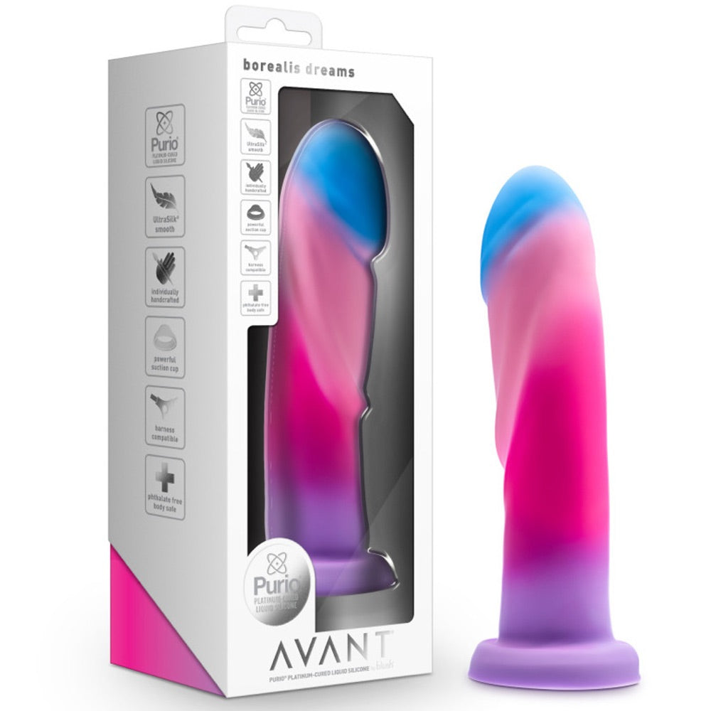 Blush Novelties Avant Borealis Dreams Platinum-Cured Silicone Dildo - Cotton Candy - Extreme Toyz Singapore - https://extremetoyz.com.sg - Sex Toys and Lingerie Online Store - Bondage Gear / Vibrators / Electrosex Toys / Wireless Remote Control Vibes / Sexy Lingerie and Role Play / BDSM / Dungeon Furnitures / Dildos and Strap Ons &nbsp;/ Anal and Prostate Massagers / Anal Douche and Cleaning Aide / Delay Sprays and Gels / Lubricants and more...