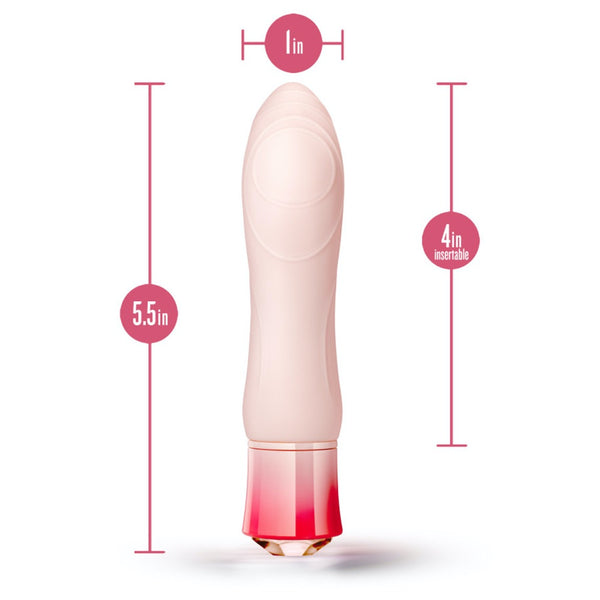 Blush Novelties Oh My Gem Elegant Morganite Rechargeable Warming Vibrator - Extreme Toyz Singapore - https://extremetoyz.com.sg - Sex Toys and Lingerie Online Store - Bondage Gear / Vibrators / Electrosex Toys / Wireless Remote Control Vibes / Sexy Lingerie and Role Play / BDSM / Dungeon Furnitures / Dildos and Strap Ons  / Anal and Prostate Massagers / Anal Douche and Cleaning Aide / Delay Sprays and Gels / Lubricants and more...