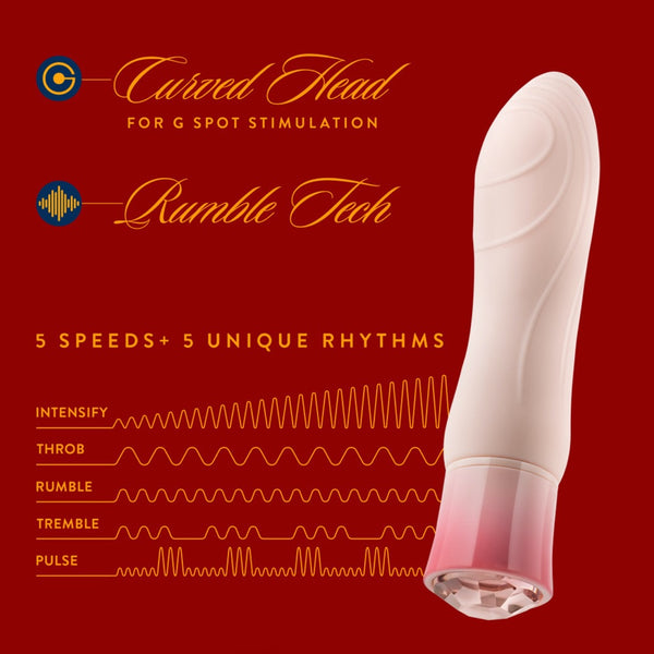 Blush Novelties Oh My Gem Elegant Morganite Rechargeable Warming Vibrator - Extreme Toyz Singapore - https://extremetoyz.com.sg - Sex Toys and Lingerie Online Store - Bondage Gear / Vibrators / Electrosex Toys / Wireless Remote Control Vibes / Sexy Lingerie and Role Play / BDSM / Dungeon Furnitures / Dildos and Strap Ons  / Anal and Prostate Massagers / Anal Douche and Cleaning Aide / Delay Sprays and Gels / Lubricants and more...