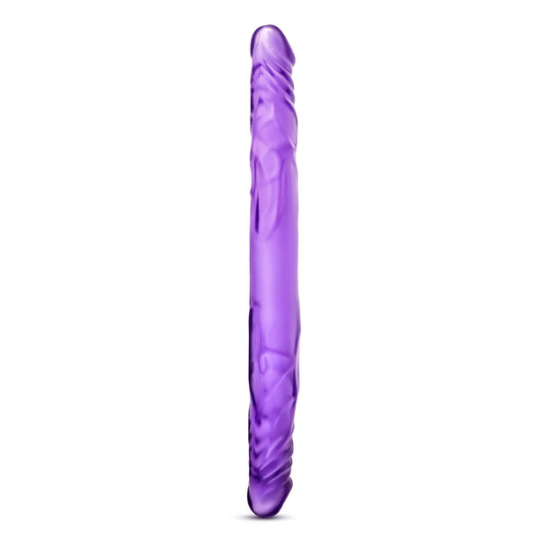 B Yours 14" Double Dildo - Purple