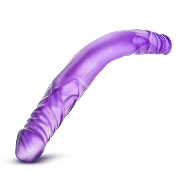 B Yours 14" Double Dildo - Purple