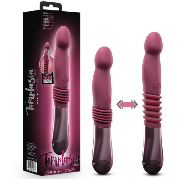 Blush Novelties Temptasia Trixie Rechargeable Thrusting Dildo - Extreme Toyz Singapore - https://extremetoyz.com.sg - Sex Toys and Lingerie Online Store - Bondage Gear / Vibrators / Electrosex Toys / Wireless Remote Control Vibes / Sexy Lingerie and Role Play / BDSM / Dungeon Furnitures / Dildos and Strap Ons &nbsp;/ Anal and Prostate Massagers / Anal Douche and Cleaning Aide / Delay Sprays and Gels / Lubricants and more...