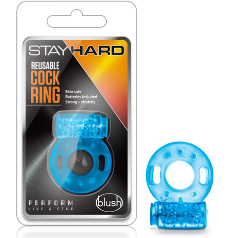 Blush Novelties Stay Hard Reusable Cock Ring - Blue - Extreme Toyz Singapore - https://extremetoyz.com.sg - Sex Toys and Lingerie Online Store - Bondage Gear / Vibrators / Electrosex Toys / Wireless Remote Control Vibes / Sexy Lingerie and Role Play / BDSM / Dungeon Furnitures / Dildos and Strap Ons &nbsp;/ Anal and Prostate Massagers / Anal Douche and Cleaning Aide / Delay Sprays and Gels / Lubricants and more...