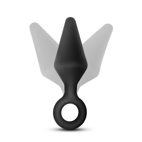 Luxe Night Rimmer Platinum-Cured Silicone Anal Kit - Black