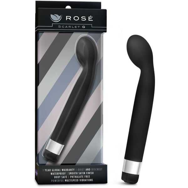 Rose Scarlet G G-Spot Vibrator - Black