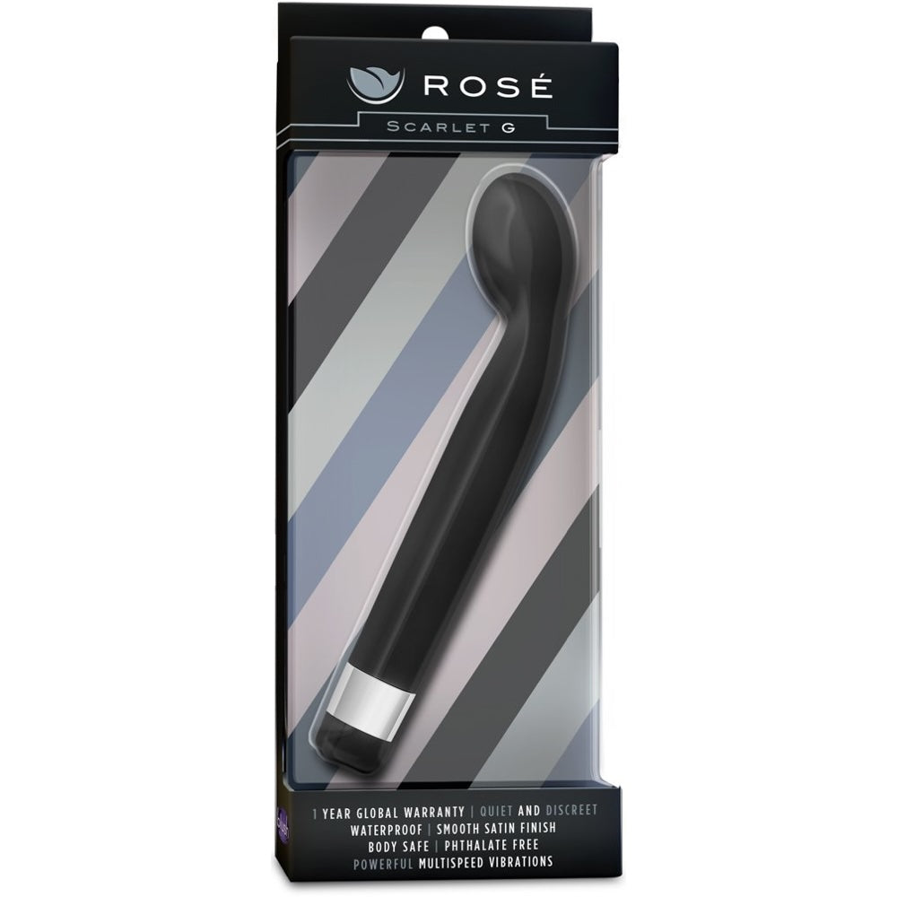 Rose Scarlet G G-Spot Vibrator - Black