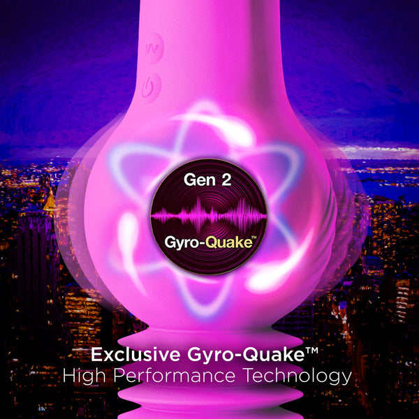 Blush Novelties Impressions New York Gyro-Quake Vibrating & Thumping G Spot Dildo - Extreme Toyz Singapore - https://extremetoyz.com.sg - Sex Toys and Lingerie Online Store - Bondage Gear / Vibrators / Electrosex Toys / Wireless Remote Control Vibes / Sexy Lingerie and Role Play / BDSM / Dungeon Furnitures / Dildos and Strap Ons &nbsp;/ Anal and Prostate Massagers / Anal Douche and Cleaning Aide / Delay Sprays and Gels / Lubricants and more...